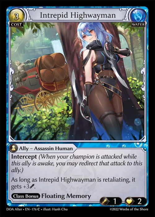 Intrepid Highwayman — Dawn of Ashes Alter Edition — Grand Archive
