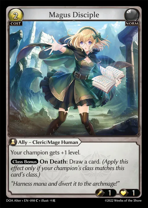 Magus Disciple — Dawn of Ashes Alter Edition — Grand Archive