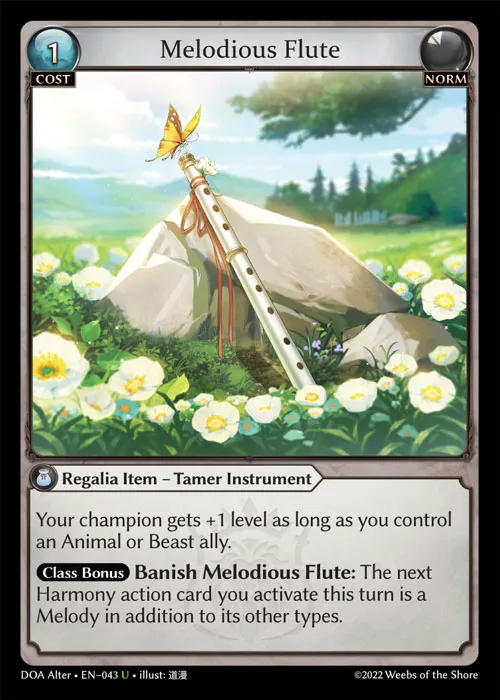 Melodious Flute — Dawn of Ashes Alter Edition — Grand Archive