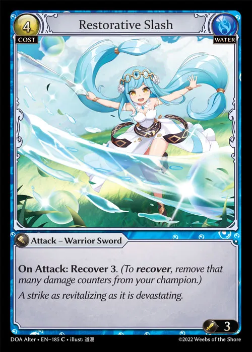 Restorative Slash — Dawn of Ashes Alter Edition — Grand Archive