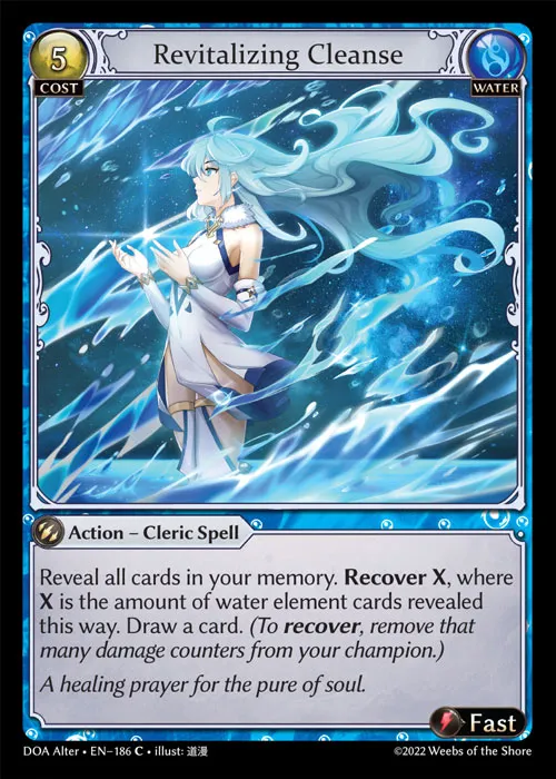 Revitalizing Cleanse — Dawn of Ashes Alter Edition — Grand Archive