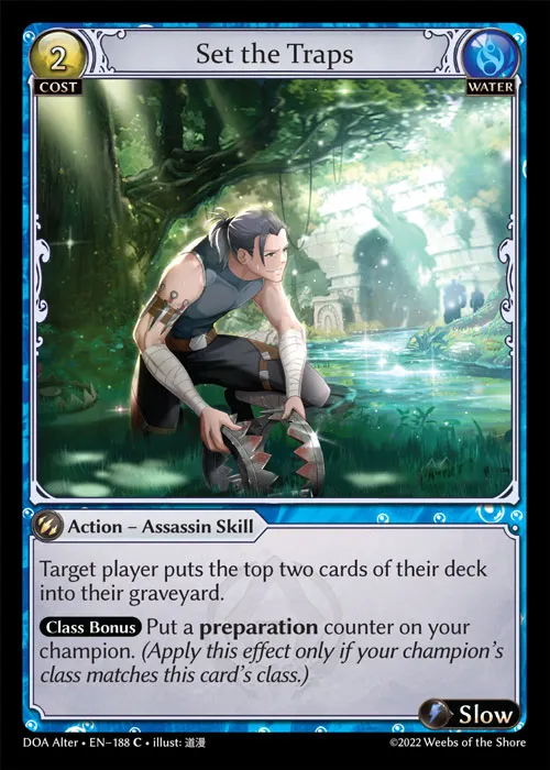 Set the Traps — Dawn of Ashes Alter Edition — Grand Archive