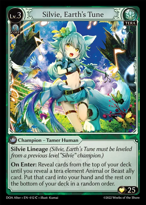 Silvie, Earth's Tune — Dawn of Ashes Alter Edition — Grand Archive