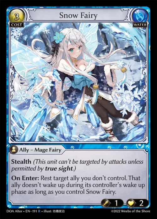 Snow Fairy — Dawn of Ashes Alter Edition — Grand Archive