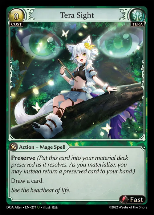 Tera Sight — Dawn of Ashes Alter Edition — Grand Archive