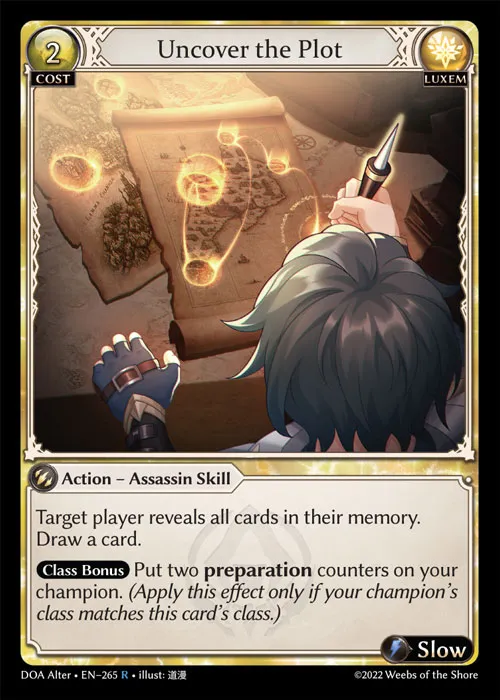 Uncover the Plot — Dawn of Ashes Alter Edition — Grand Archive