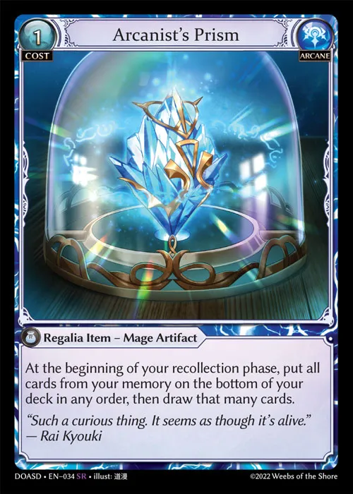 Arcanist's Prism — Dawn of Ashes Starter Decks — Grand Archive