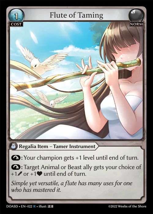 Flute of Taming — Dawn of Ashes Starter Decks — Grand Archive