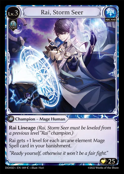 Rai, Storm Seer — Dawn of Ashes Starter Decks — Grand Archive