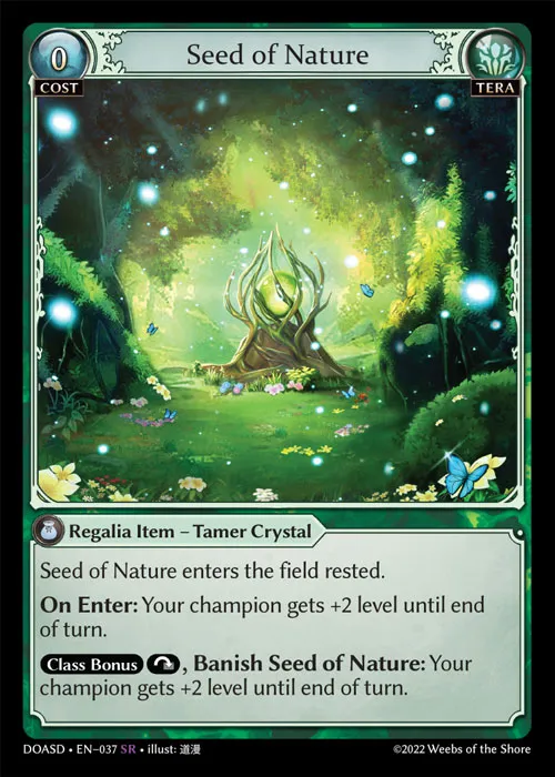 Seed of Nature — Dawn of Ashes Starter Decks — Grand Archive