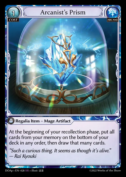 Arcanist's Prism — Dawn of Ashes Prelude — Grand Archive