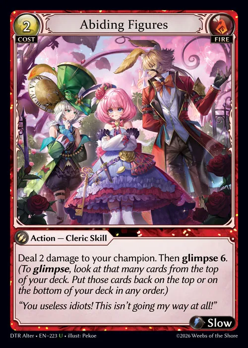 Abiding Figures — Distorted Reflections Alter Edition — Grand Archive TCG