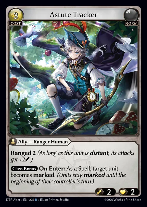 Astute Tracker — Distorted Reflections Alter Edition — Grand Archive TCG