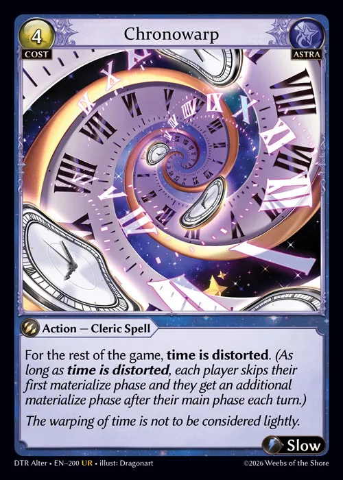 Chronowarp — Distorted Reflections Alter Edition — Grand Archive TCG