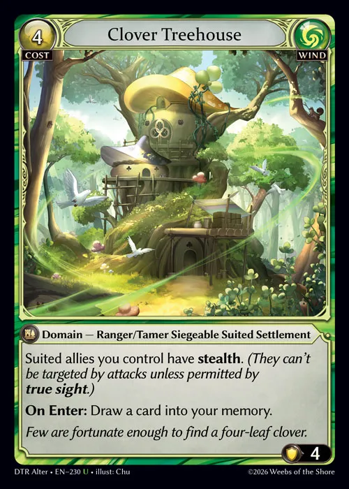 Clover Treehouse — Distorted Reflections Alter Edition — Grand Archive TCG