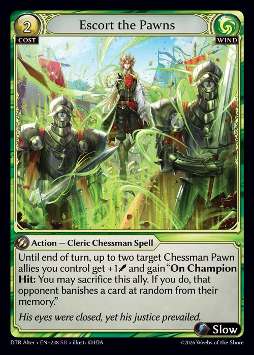 Escort the Pawns — Distorted Reflections Alter Edition — Grand Archive