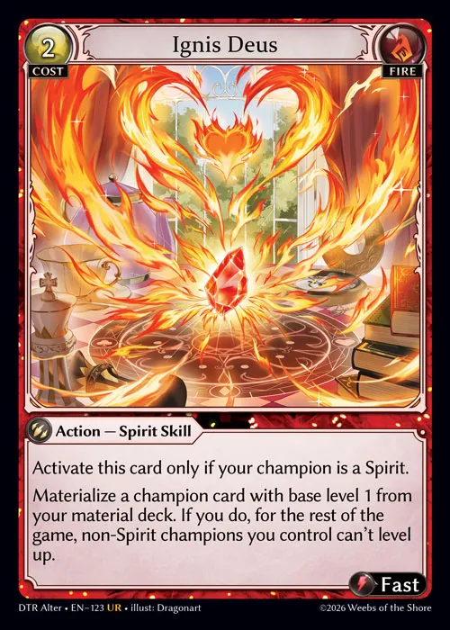 Ignis Deus — Distorted Reflections Alter Edition — Grand Archive TCG
