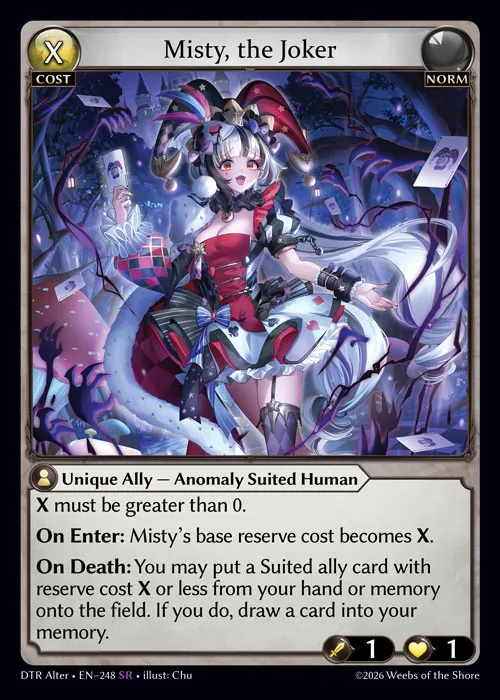 Misty, the Joker — Distorted Reflections Alter Edition — Grand Archive