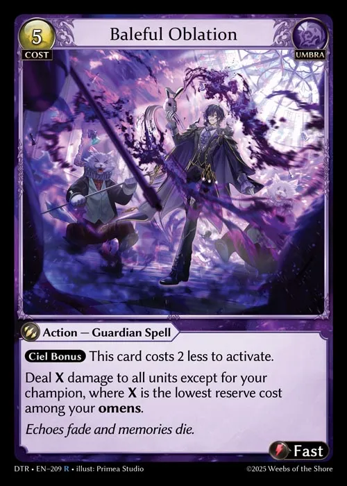 Baleful Oblation — Distorted Reflections — Grand Archive