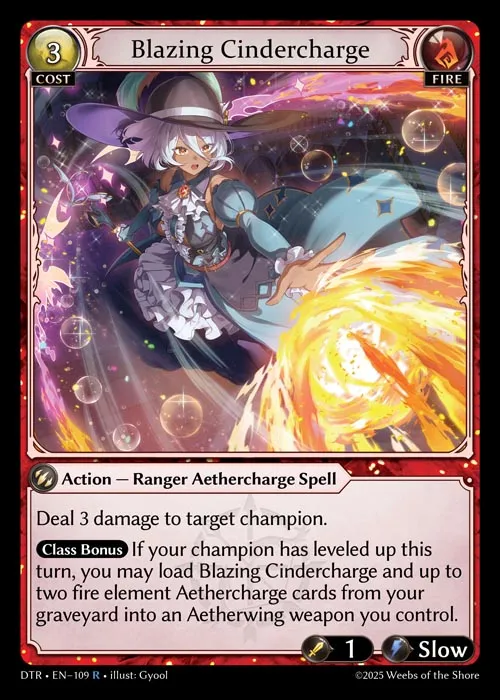 Blazing Cindercharge — Distorted Reflections — Grand Archive