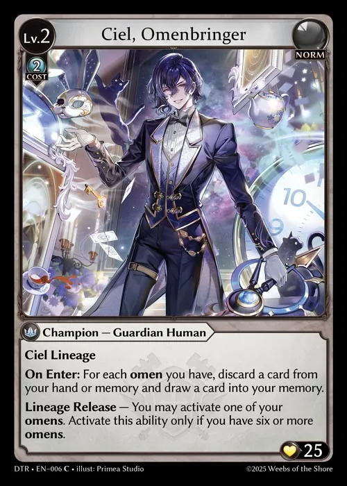 Ciel, Omenbringer — Distorted Reflections — Grand Archive