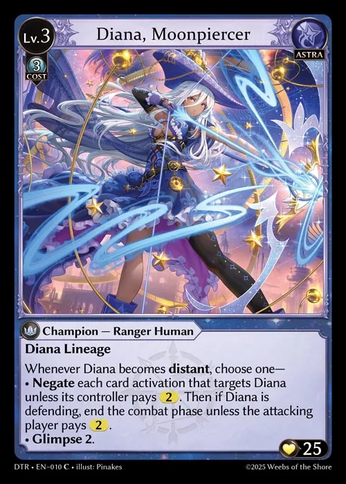 Diana, Moonpiercer from Distorted Reflections - Grand Archive TCG