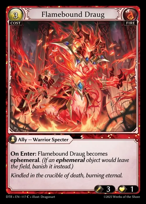 Flamebound Draug — Distorted Reflections — Grand Archive
