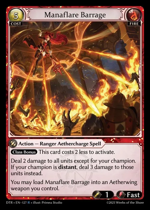 Manaflare Barrage — Distorted Reflections — Grand Archive TCG