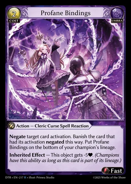 Profane Bindings from Distorted Reflections - Grand Archive TCG