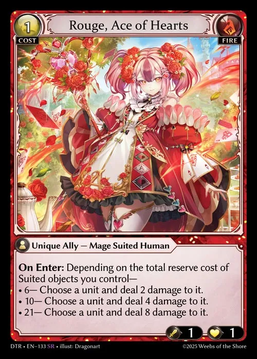 Rouge, Ace of Hearts — Distorted Reflections — Grand Archive