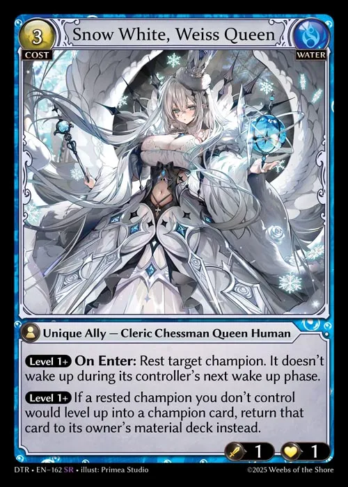 Snow White, Weiss Queen from Distorted Reflections - Grand Archive TCG