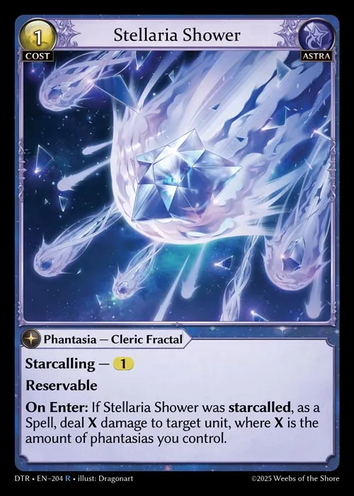 Stellaria Shower — Distorted Reflections — Grand Archive