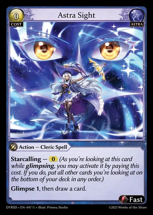 Astra Sight — Distorted Reflections Starter Decks — Grand Archive