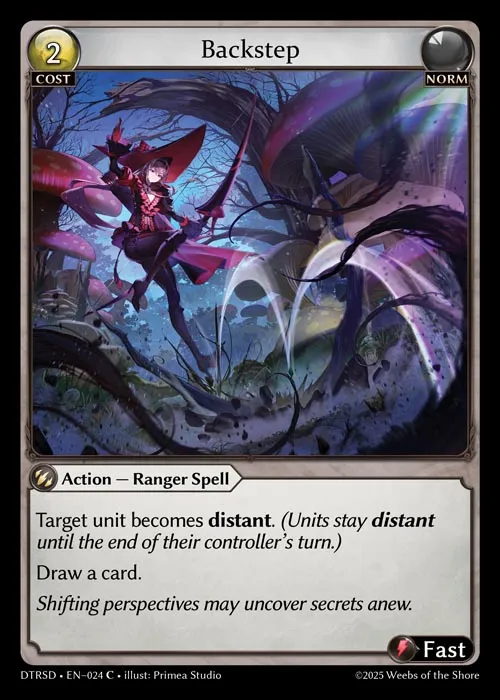 Backstep — Distorted Reflections Starter Decks — Grand Archive