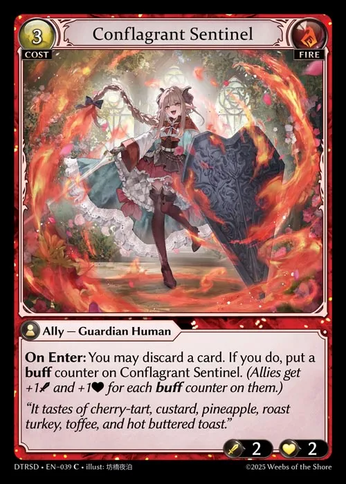 Conflagrant Sentinel — Distorted Reflections Starter Decks — Grand Archive
