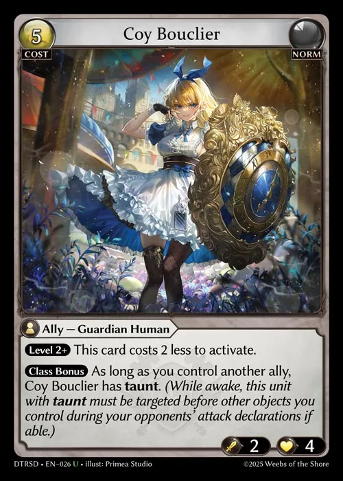Coy Bouclier — Distorted Reflections Starter Decks — Grand Archive