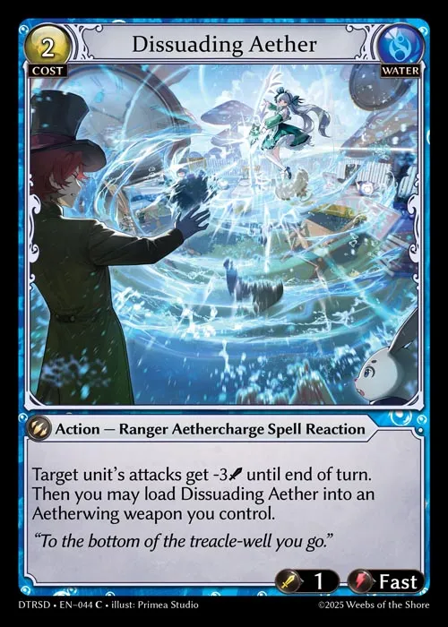 Dissuading Aether — Distorted Reflections Starter Decks — Grand Archive