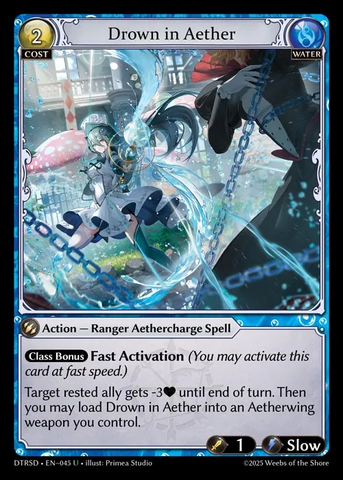 Drown in Aether — Distorted Reflections Starter Decks — Grand Archive