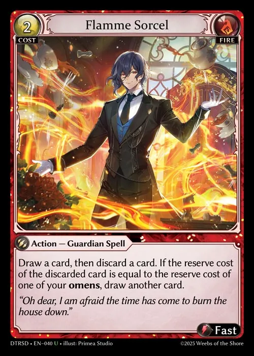 Flamme Sorcel — Distorted Reflections Starter Decks — Grand Archive
