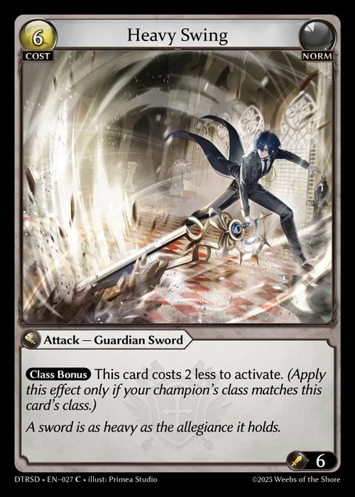 Heavy Swing — Distorted Reflections Starter Decks — Grand Archive