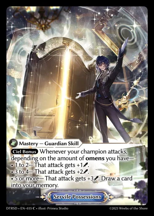 Servile Possessions — Distorted Reflections Starter Decks — Grand Archive