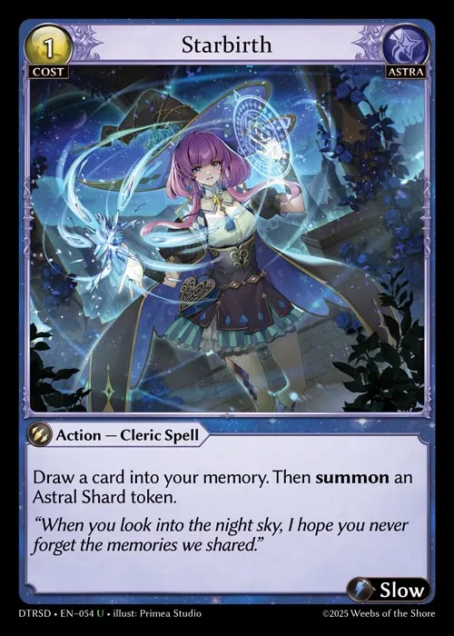 Starbirth — Distorted Reflections Starter Decks — Grand Archive