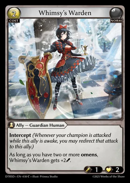 Whimsy's Warden — Distorted Reflections Starter Decks — Grand Archive