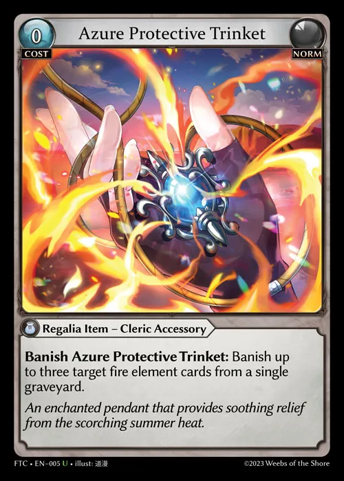 Azure Protective Trinket — Fractured Crown — Grand Archive