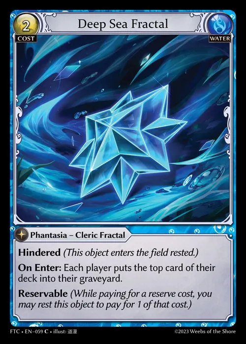 Deep Sea Fractal — Fractured Crown — Grand Archive