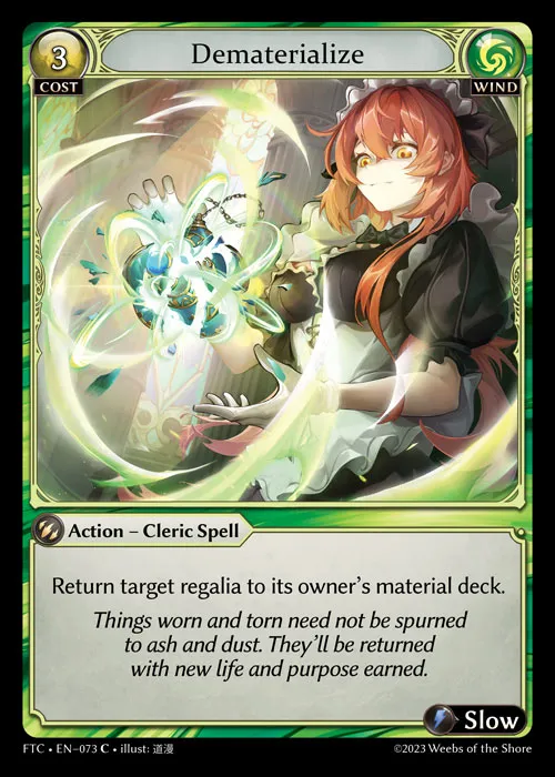 Dematerialize — Fractured Crown — Grand Archive
