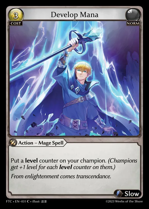 Develop Mana — Fractured Crown — Grand Archive