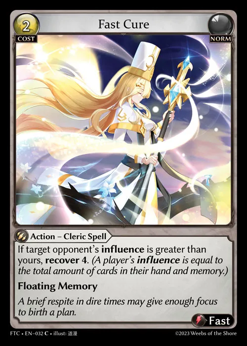 Fast Cure — Fractured Crown — Grand Archive