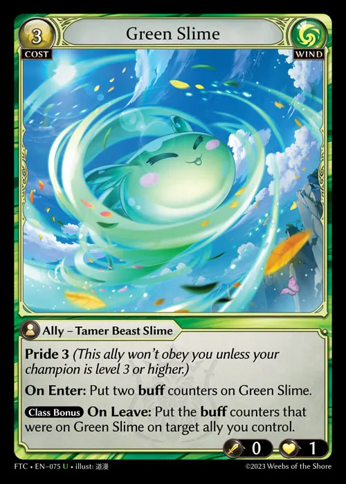 Green Slime — Fractured Crown — Grand Archive
