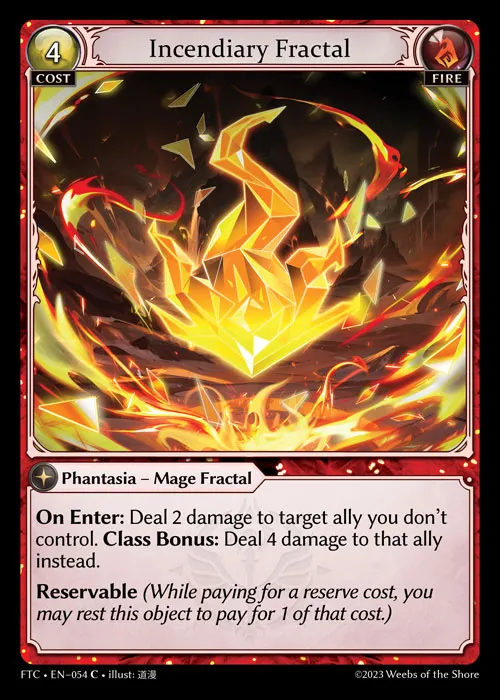 Incendiary Fractal — Fractured Crown — Grand Archive
